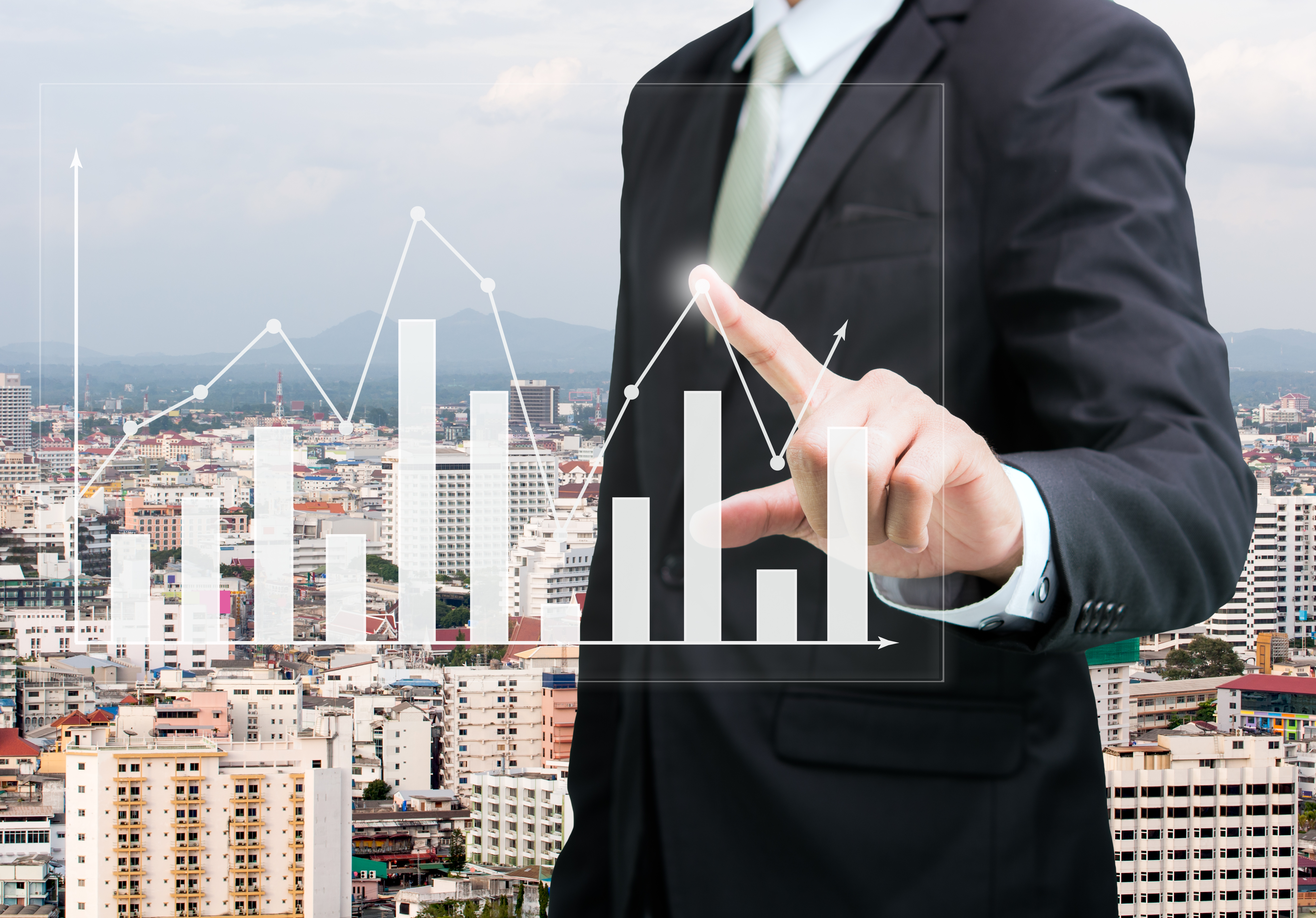 Smiling woman with confetti