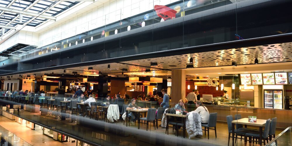 Smiling woman with confetti