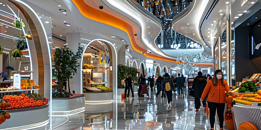 Smiling woman with confetti